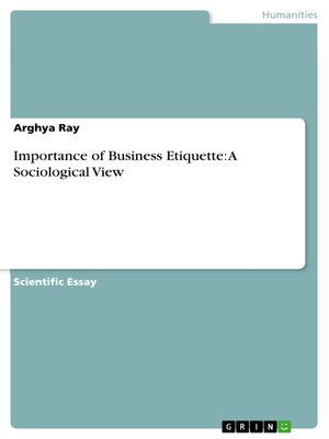 cover image of Importance of Business Etiquette